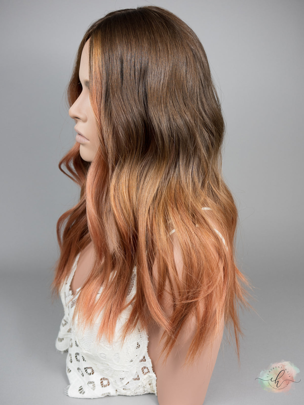 “AMBER ROSE" Exquisite Topper: Silk Top, 9x9, 21-22", Euro