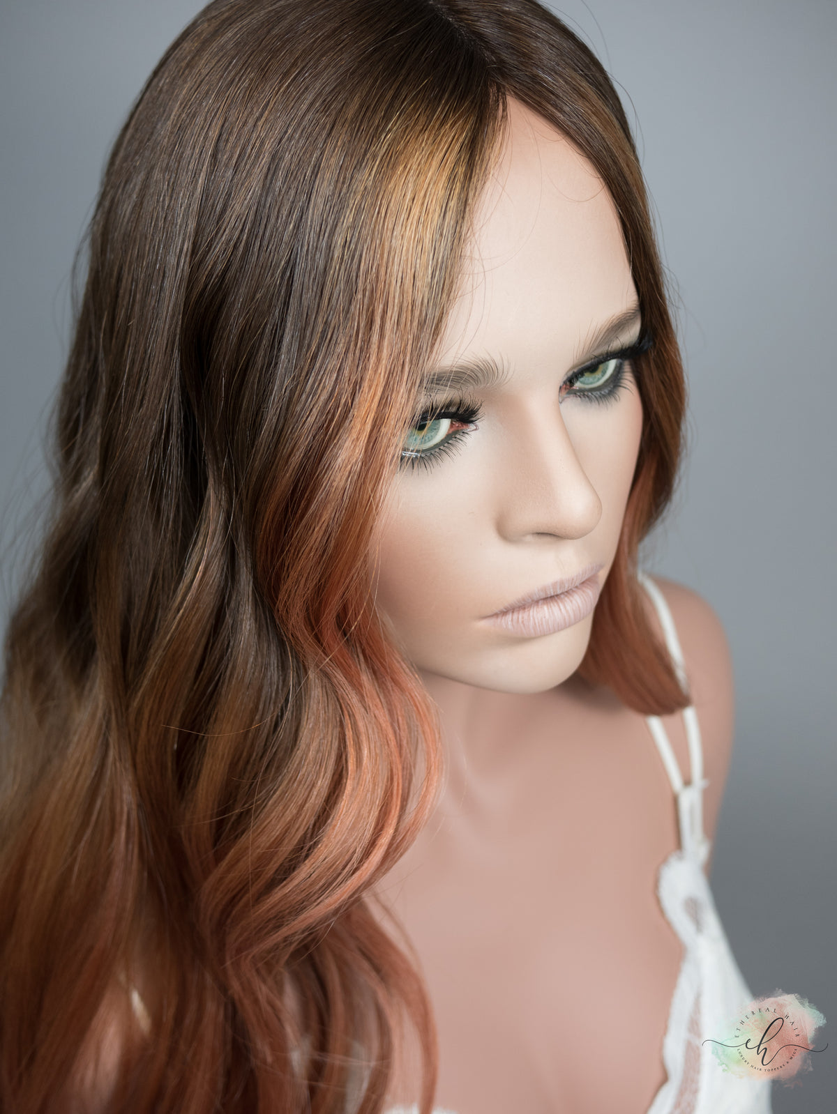 “AMBER ROSE" Exquisite Topper: Silk Top, 9x9, 21-22", Euro