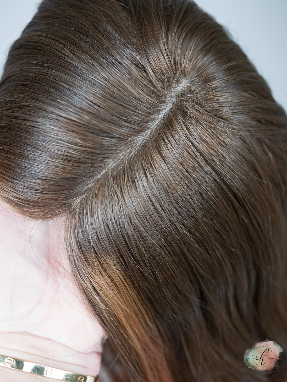 “AMBER ROSE" Exquisite Topper: Silk Top, 9x9, 21-22", Euro