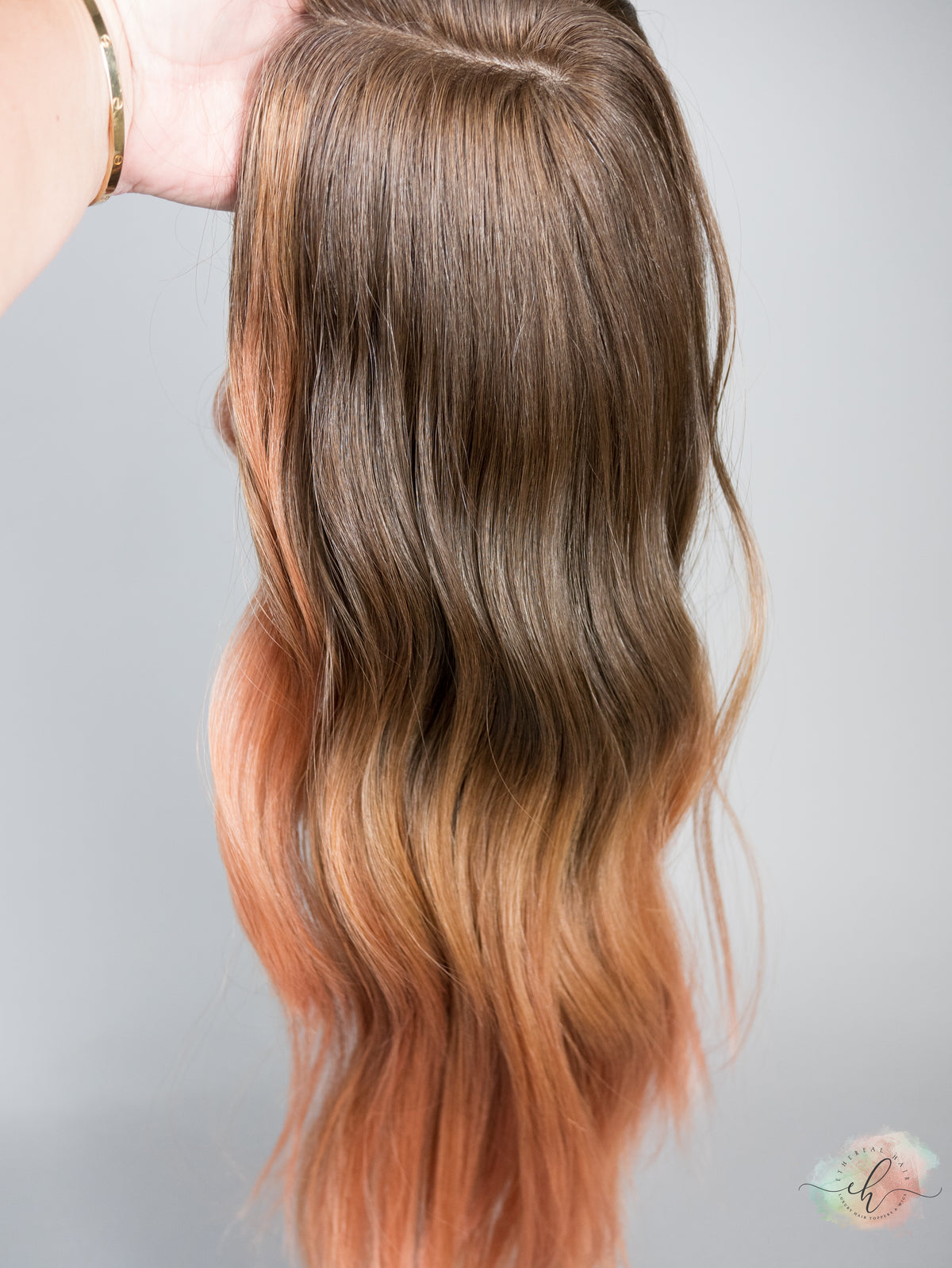 “AMBER ROSE" Exquisite Topper: Silk Top, 9x9, 21-22", Euro