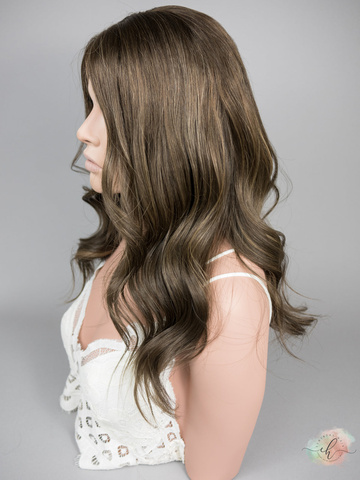 “HADLEY" Premium Wig: Lace Top Pony Wig, Sz. S/M, 22"