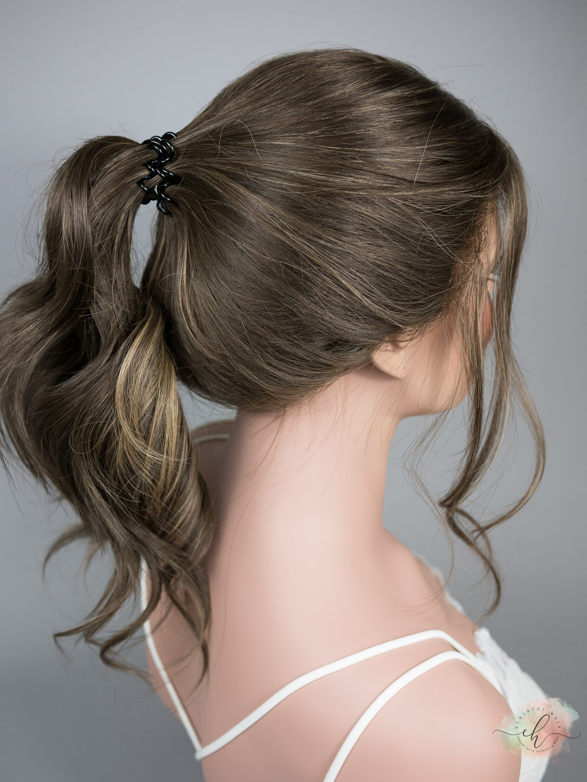 “HADLEY" Premium Wig: Lace Top Pony Wig, Sz. S/M, 22"