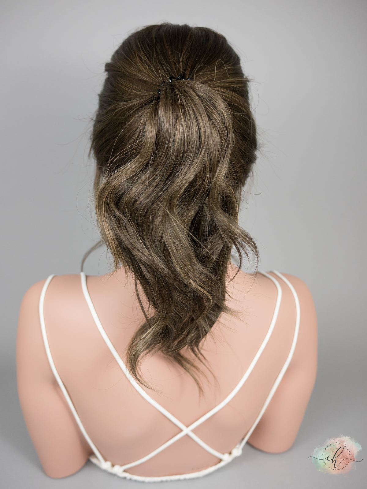 “HADLEY" Premium Wig: Lace Top Pony Wig, Sz. S/M, 22"