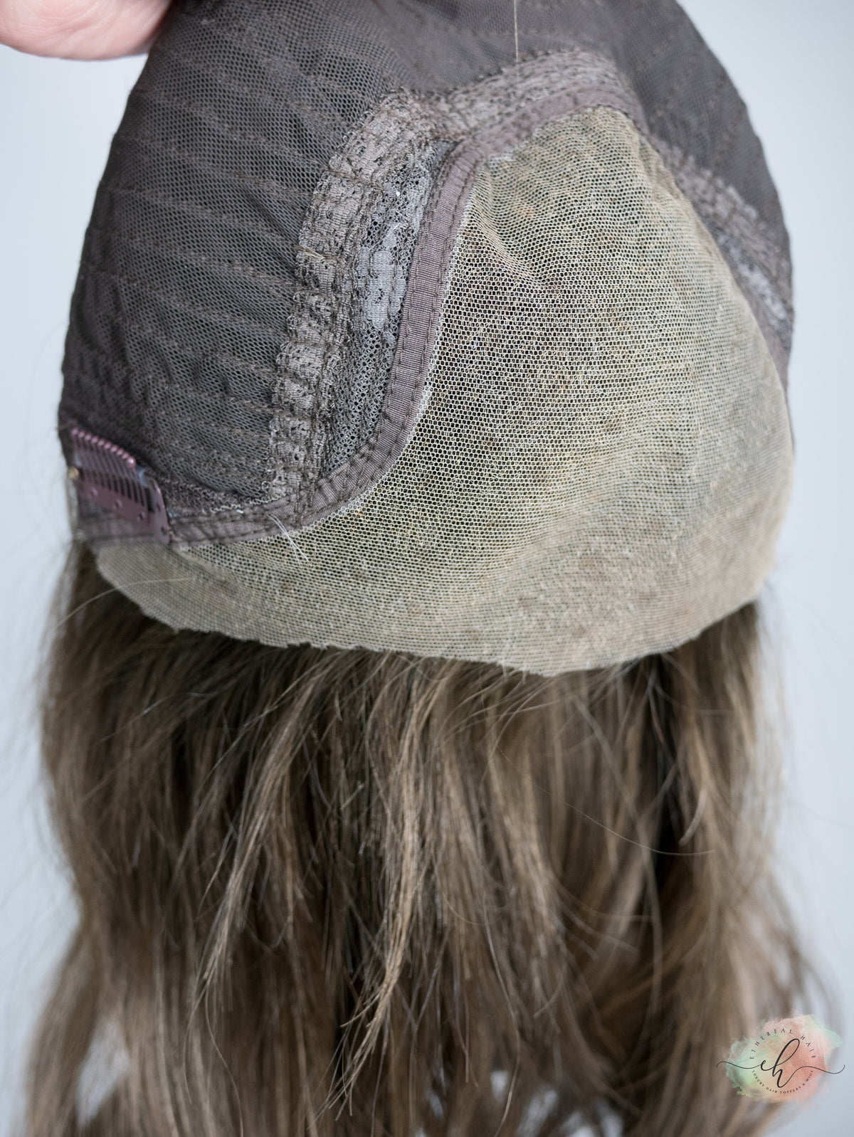 “HADLEY" Premium Wig: Lace Top Pony Wig, Sz. S/M, 22"