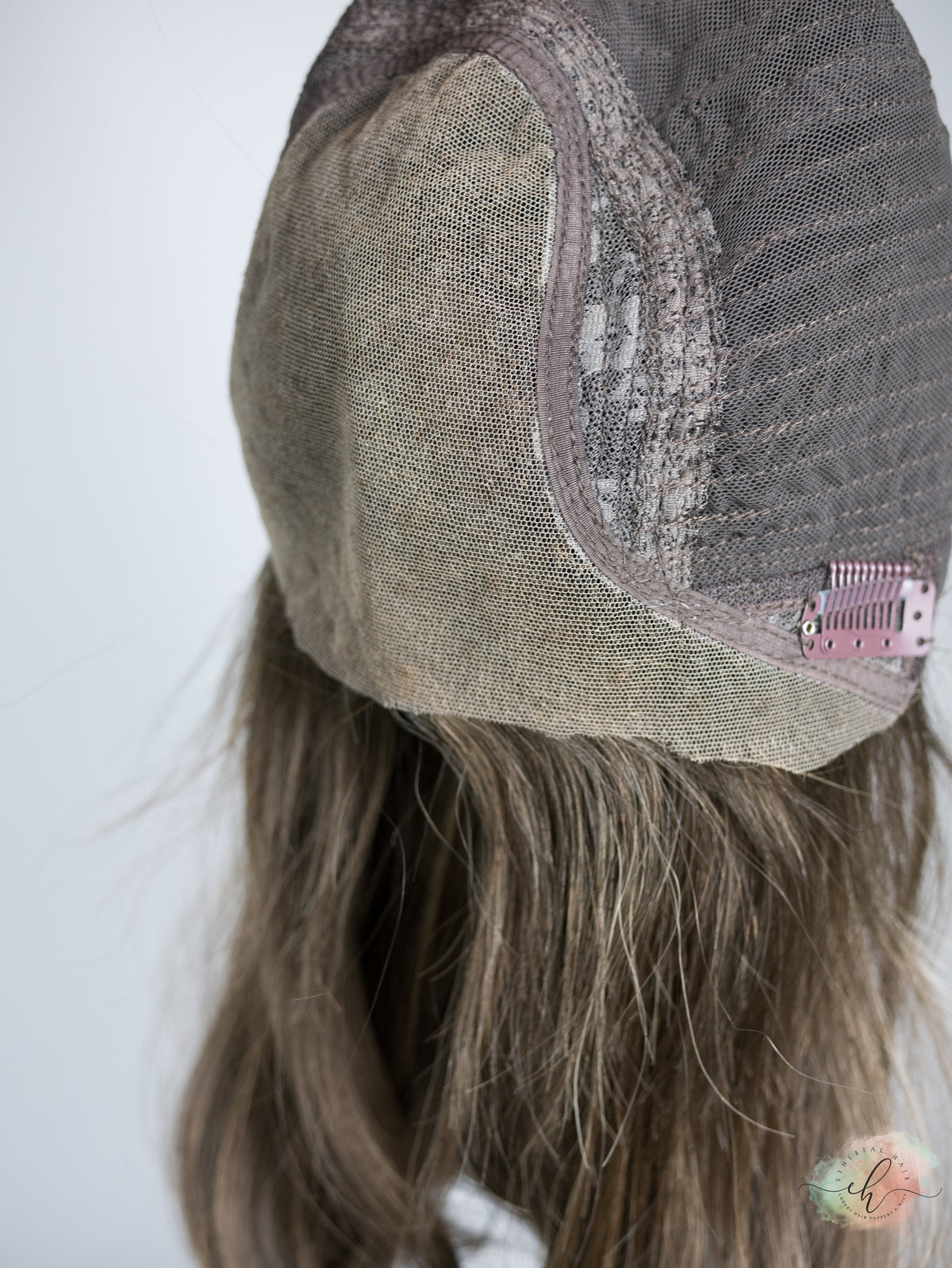 “HADLEY" Premium Wig: Lace Top Pony Wig, Sz. S/M, 22"