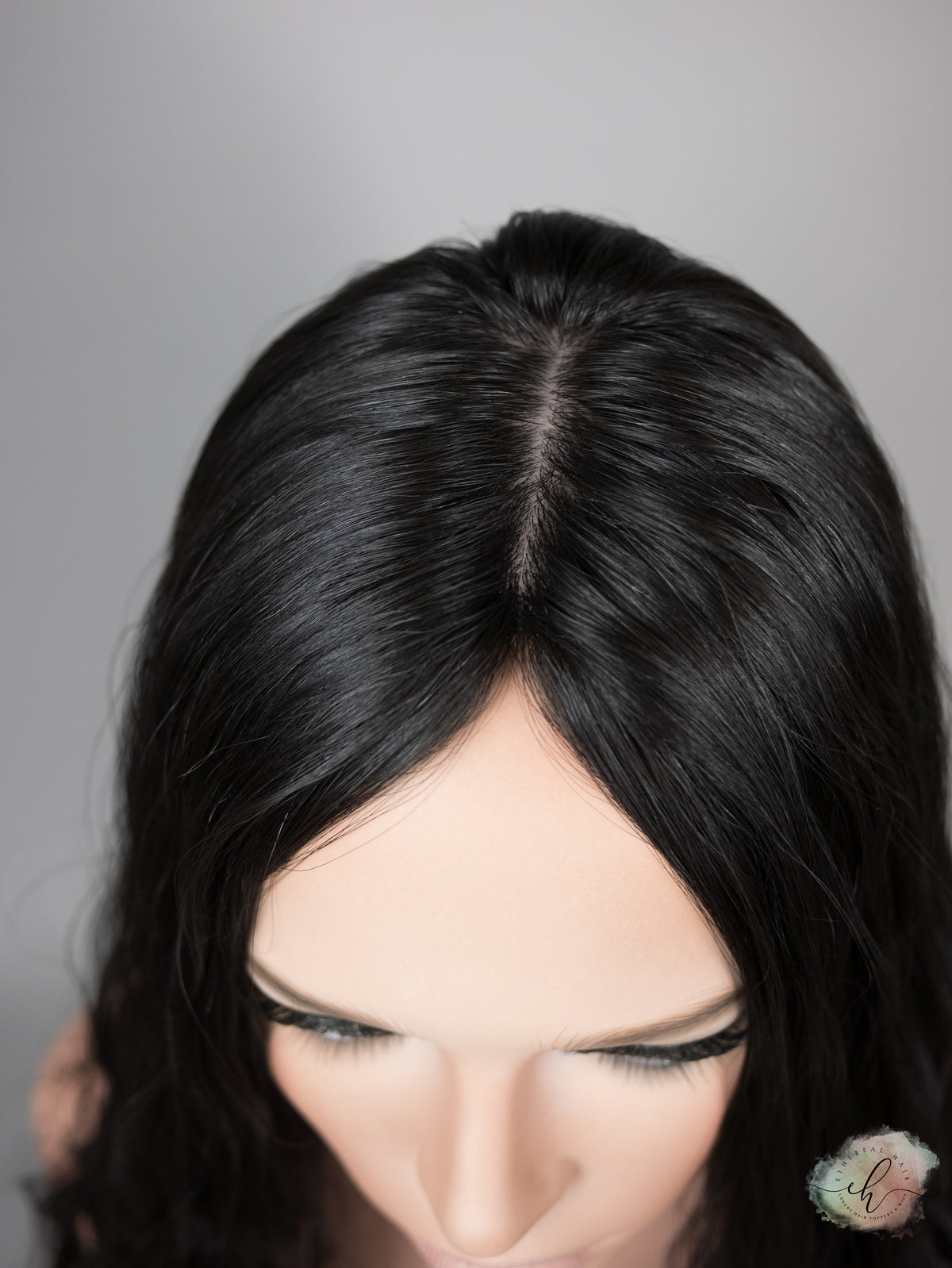 “RAVEN" Premium Topper: Silk Top, 6x7, 21", Curly