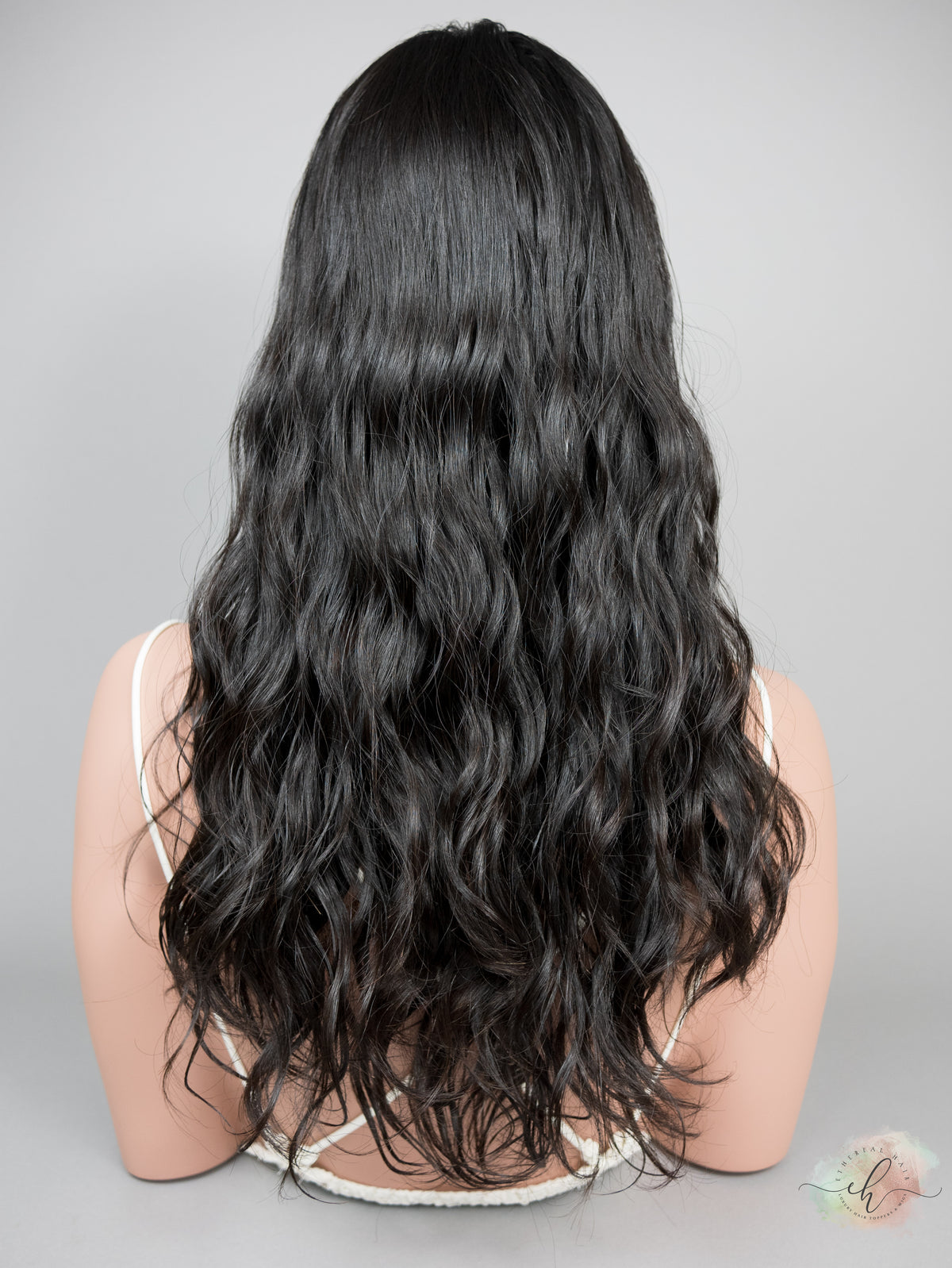 “RAVEN" Premium Topper: Silk Top, 6x7, 21", Curly