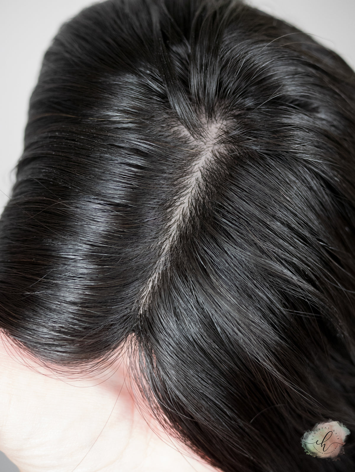 “RAVEN" Premium Topper: Silk Top, 6x7, 21", Curly