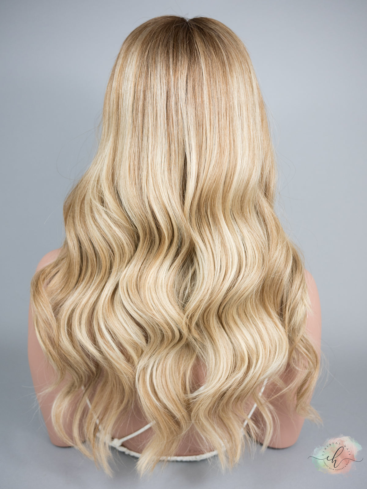 “HERE COMES THE SUN" Exquisite Wig: Silk Top Lace Front, Fully Handtied, Sz. S/M, 24", Medical Cap