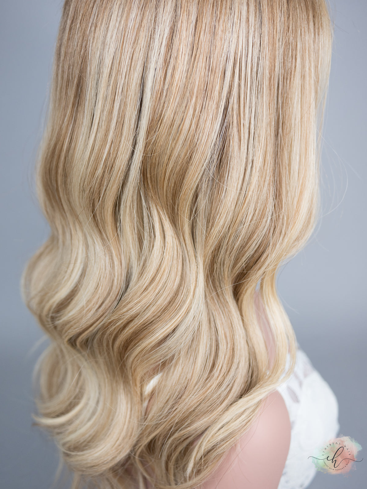 “HERE COMES THE SUN" Exquisite Wig: Silk Top Lace Front, Fully Handtied, Sz. S/M, 24", Medical Cap