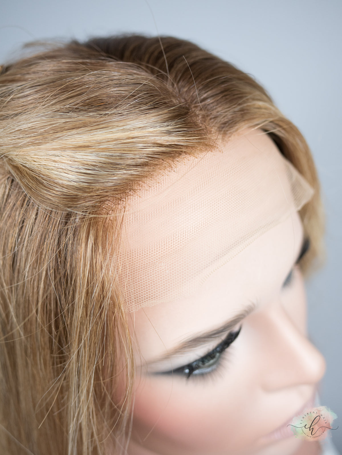 “HERE COMES THE SUN" Exquisite Wig: Silk Top Lace Front, Fully Handtied, Sz. S/M, 24", Medical Cap