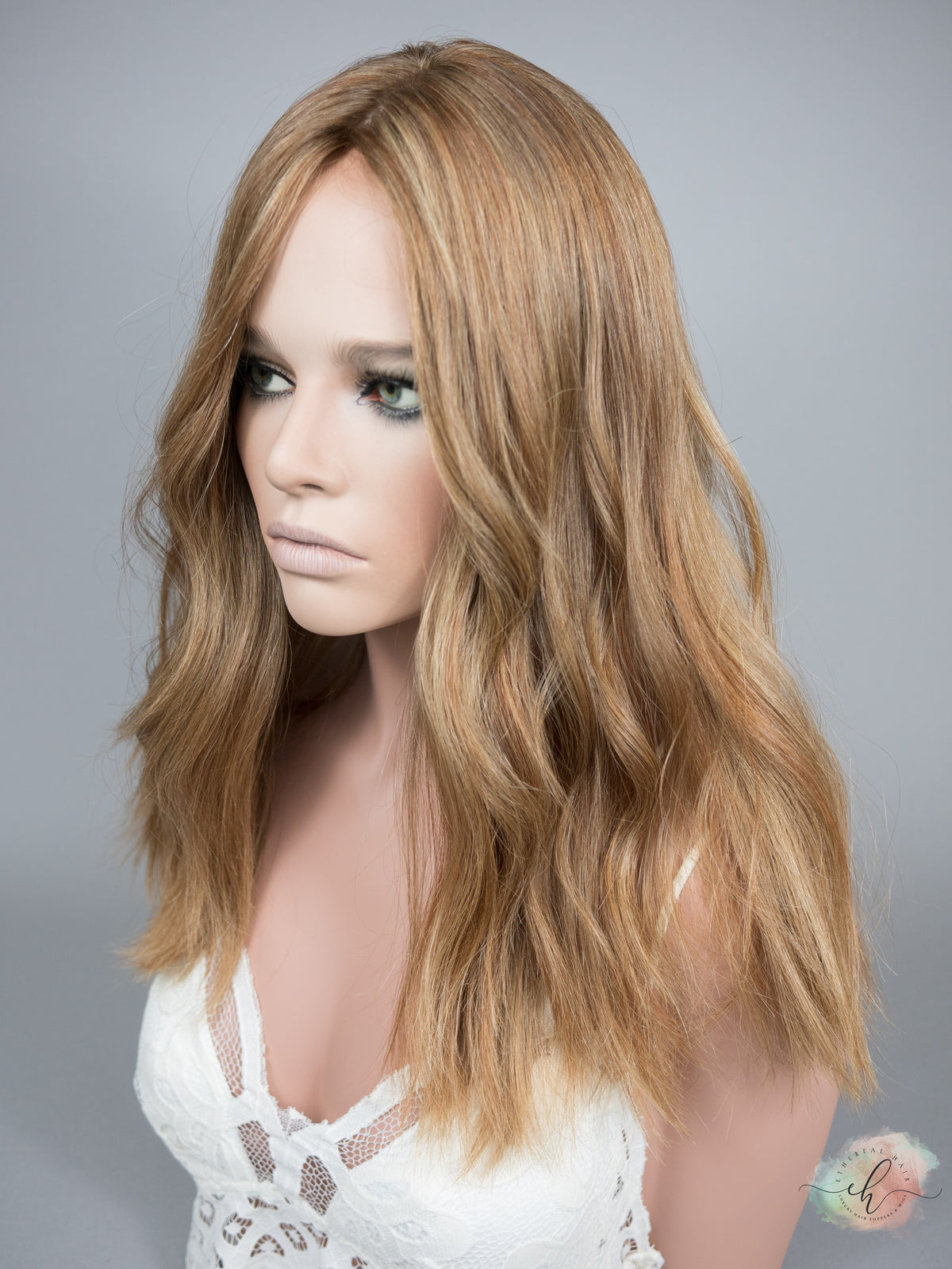 “GINGER SPICE" Exquisite Topper: Silk Top, 8x8, 19", Euro