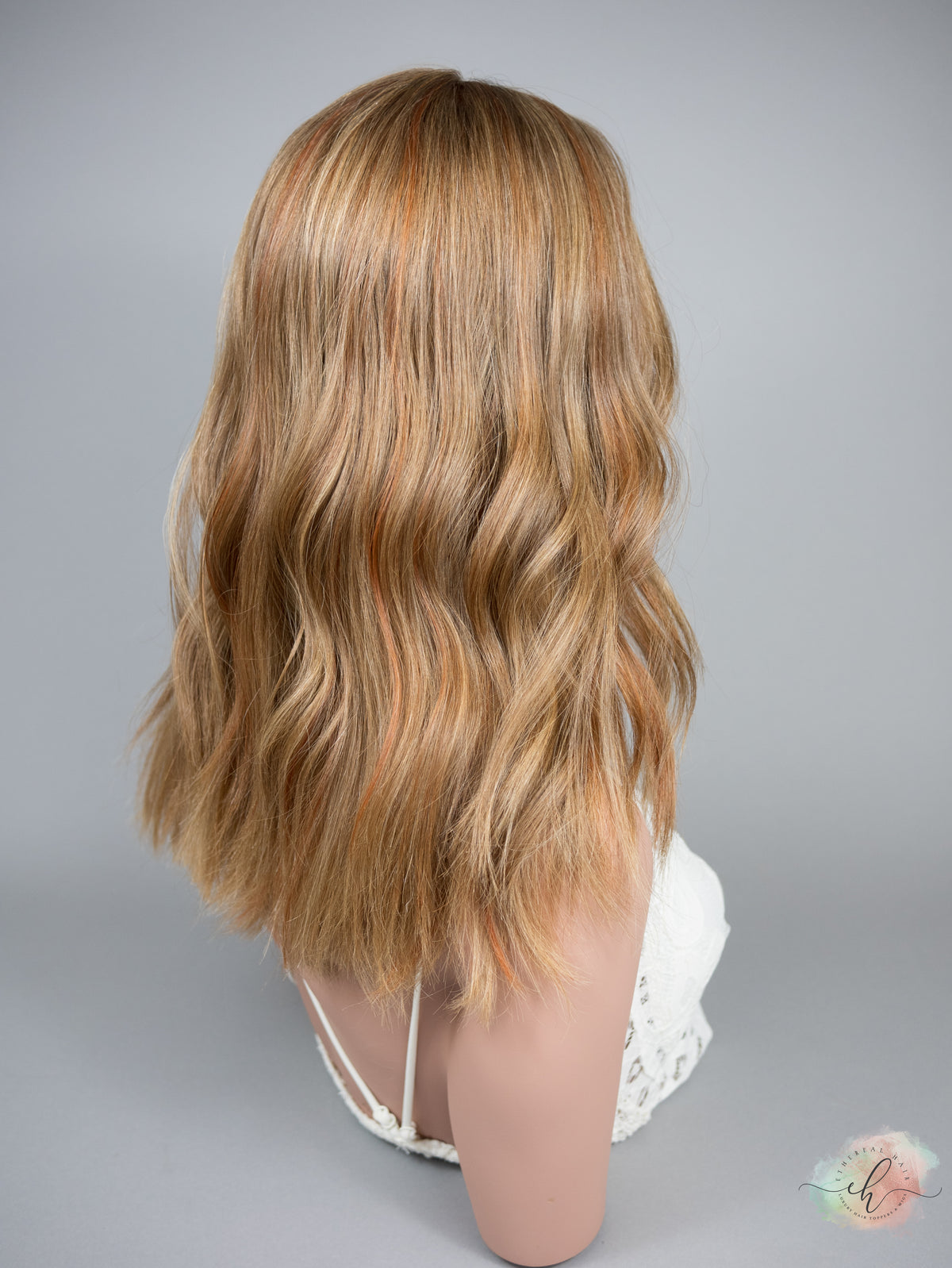 “GINGER SPICE" Exquisite Topper: Silk Top, 8x8, 19", Euro