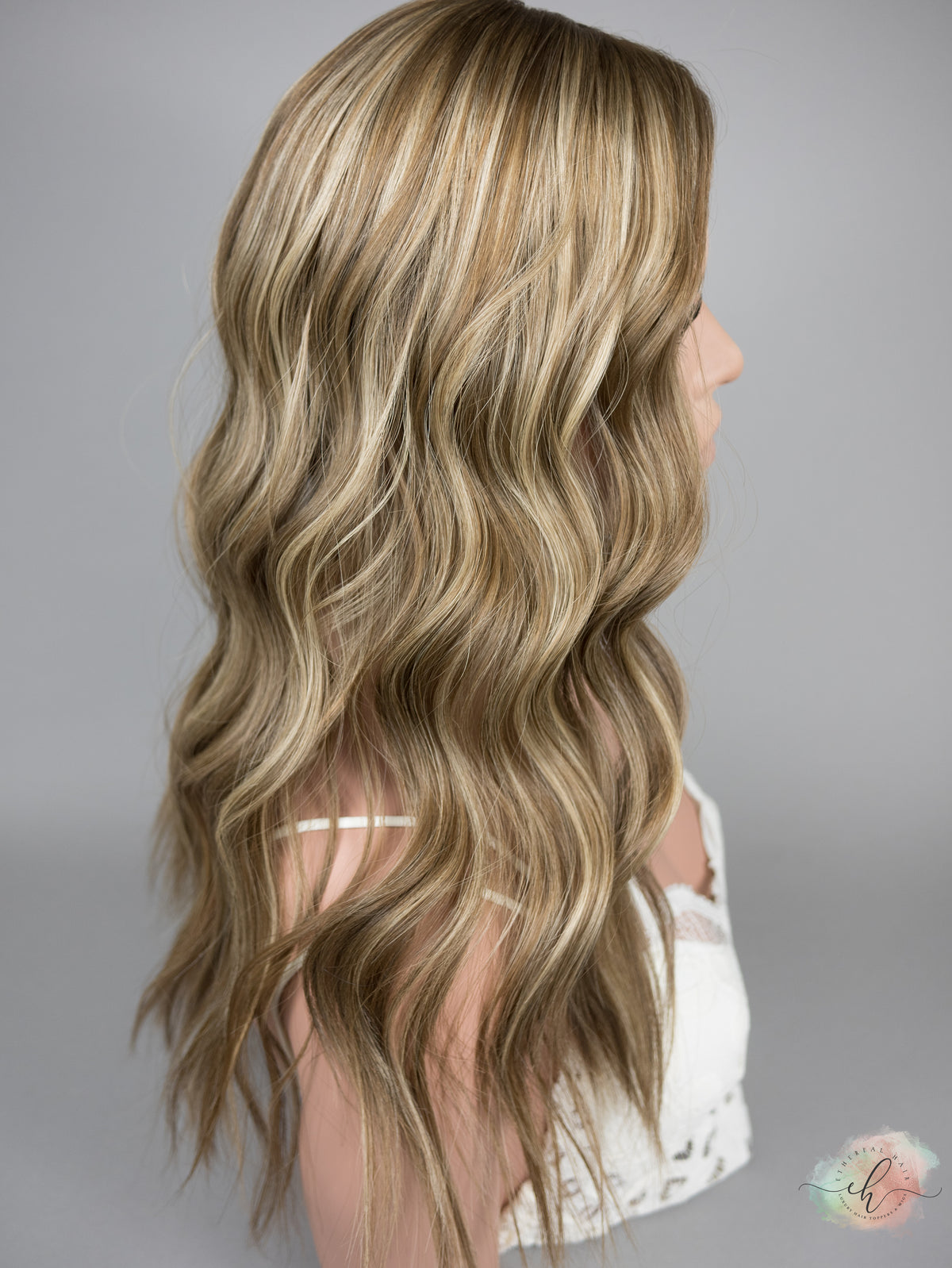 FINAL SALE “CLAIRE" Premium Topper: Silk Top, 8x8, 22-23"