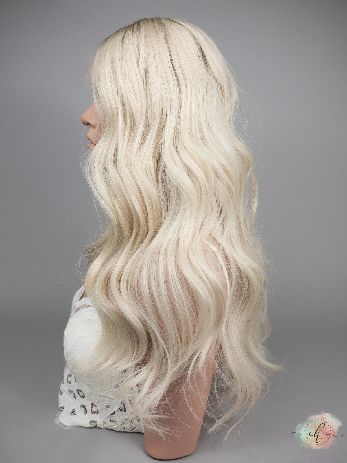 “OAKLEE" Premium Wig: Lace Top, Sz. S, 25"