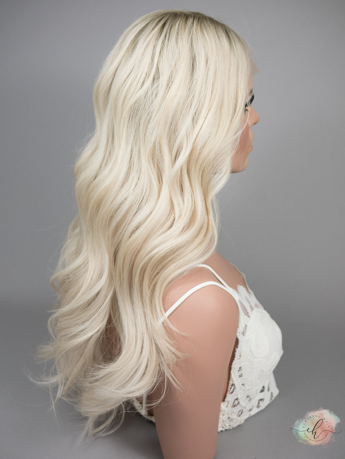 “OAKLEE" Premium Wig: Lace Top, Sz. S, 25"