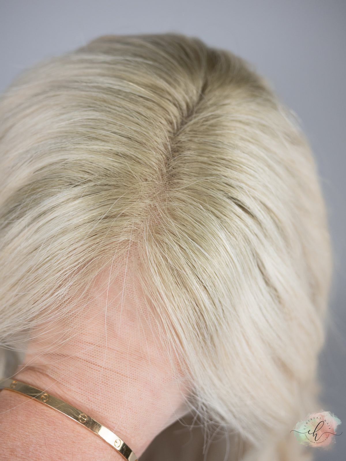 “OAKLEE" Premium Wig: Lace Top, Sz. S, 25"