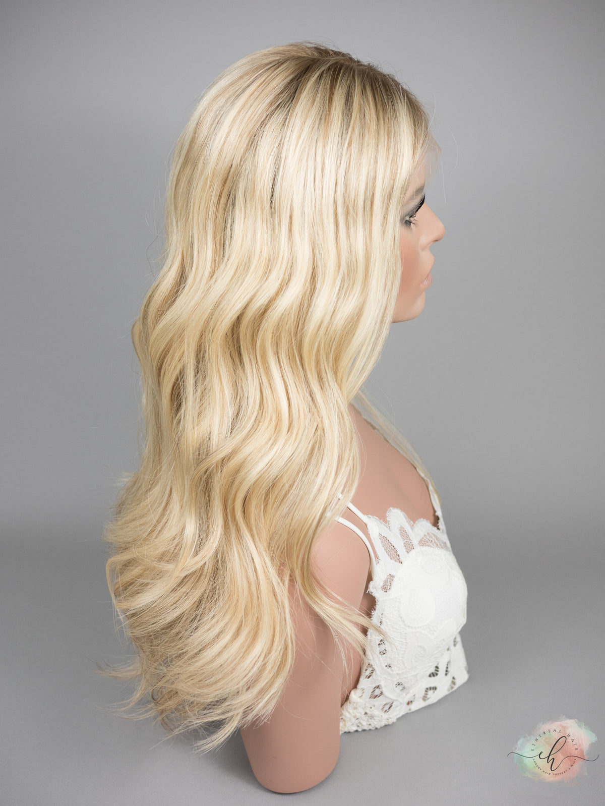 “EVA" Premium Wig: Lace Top, Sz. M, 24"