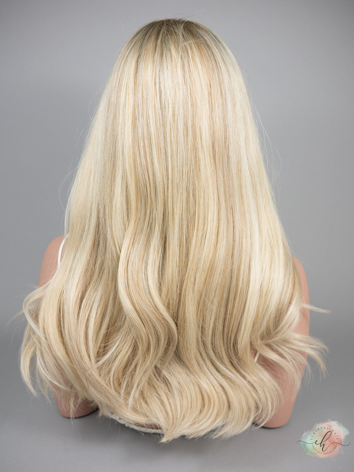 “VICTORIA&quot; Premium Wig: Silk Top Lace Front, Sz. M, 22&quot;