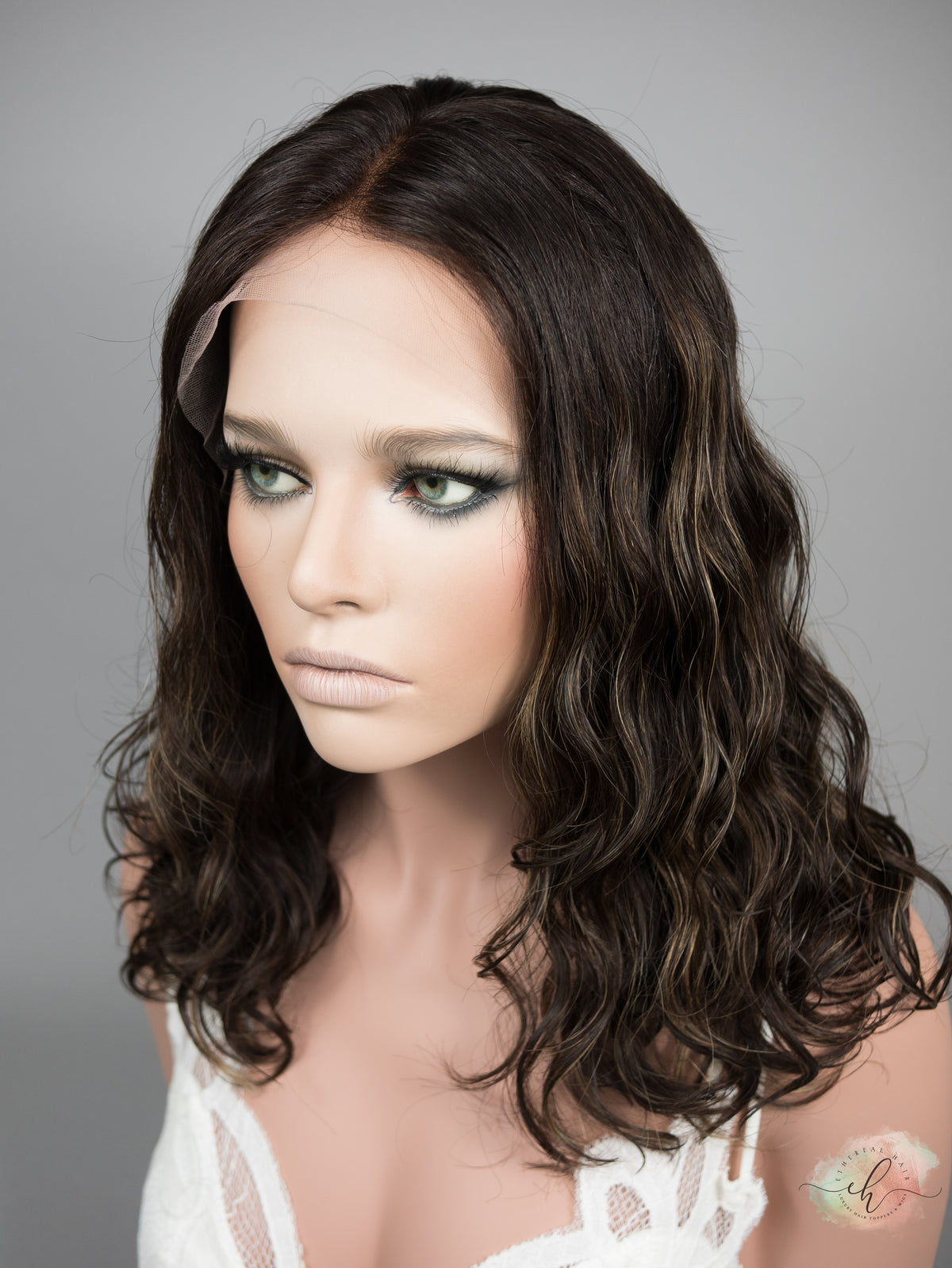 “LARK BALAYAGE" Premium Wig: Lace Top, Sz. M, 16"
