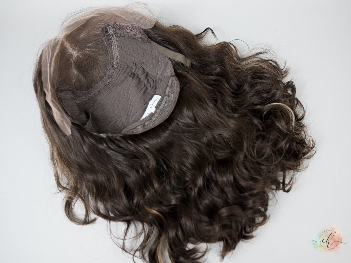 “LARK BALAYAGE" Premium Wig: Lace Top, Sz. M, 16"