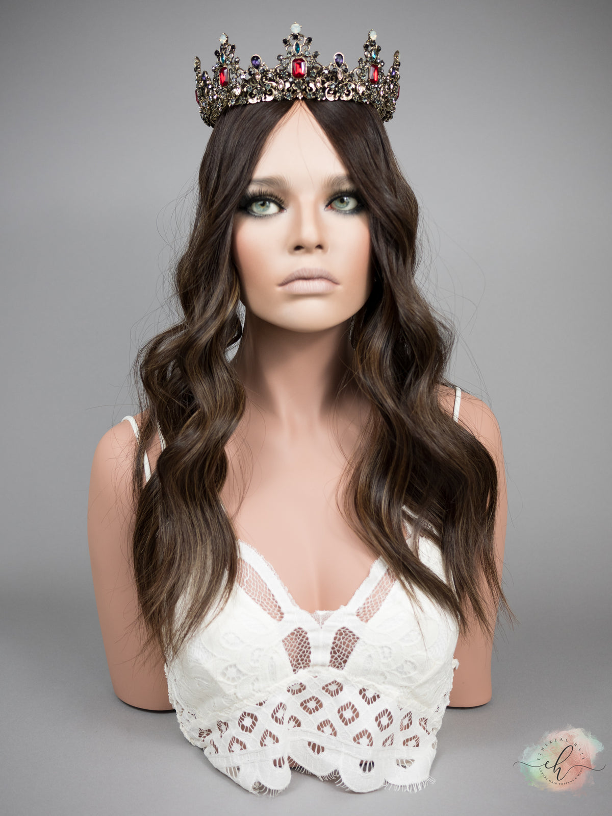 “LUNA BALAYAGE" Premium Topper: Silk Top, 6x7, 22"