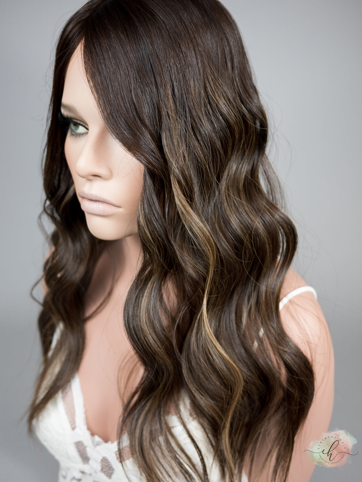 “LUNA BALAYAGE" Premium Topper: Silk Top, 6x7, 22"