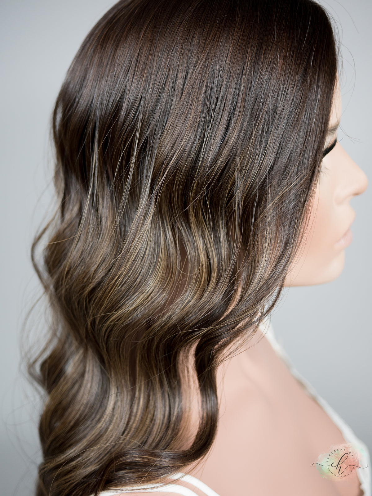 “LUNA BALAYAGE" Premium Topper: Silk Top, 6x7, 22"