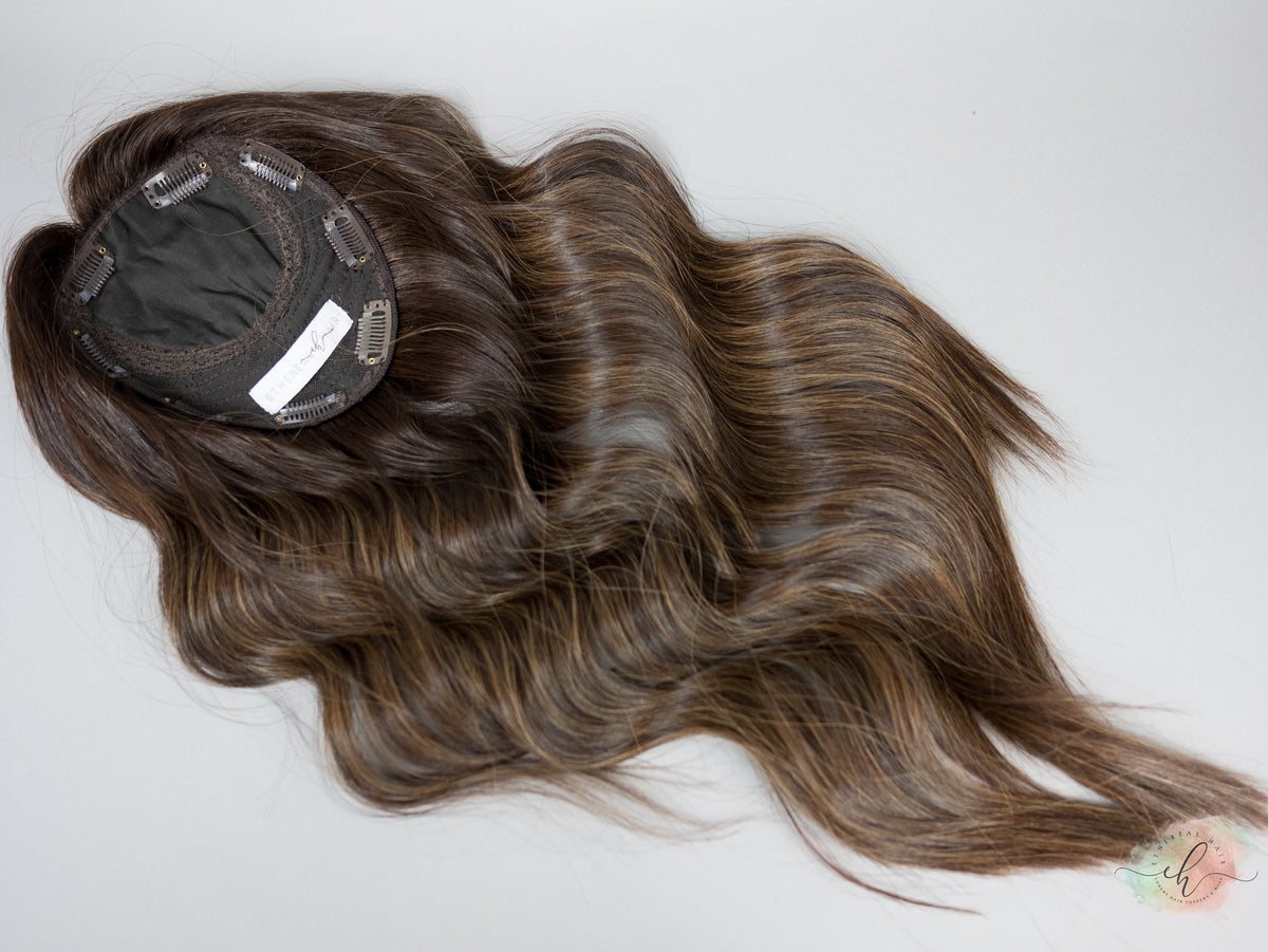 “LUNA BALAYAGE" Premium Topper: Silk Top, 6x7, 22"