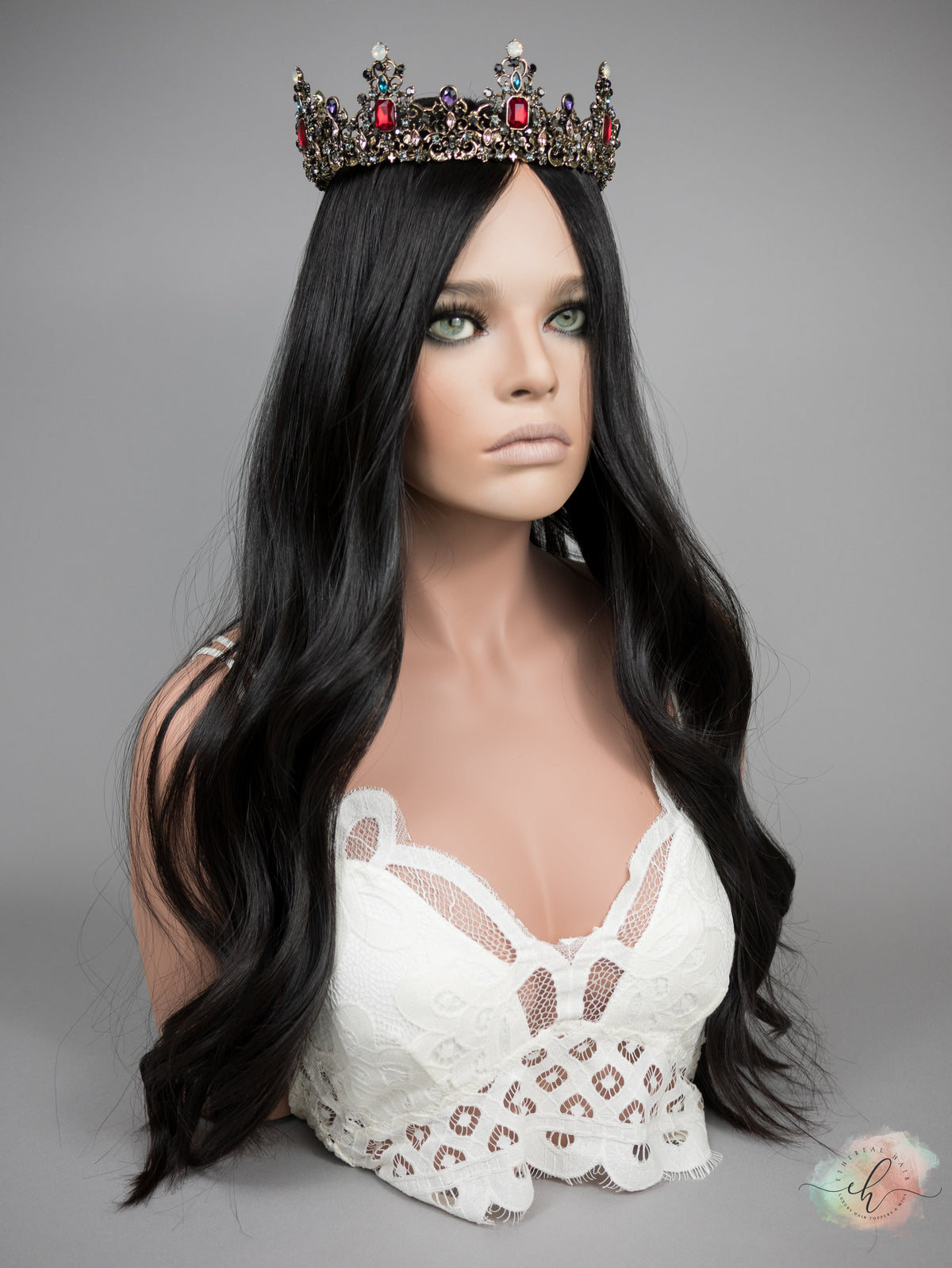 FINAL SALE “RAVEN" Premium Topper: Silk Top, 9x9, 28"