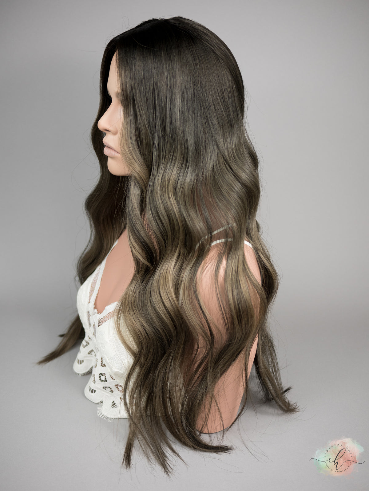 “SMOKED PEARL&quot; Exquisite Topper: Silk Top, 8x8, 27&quot;