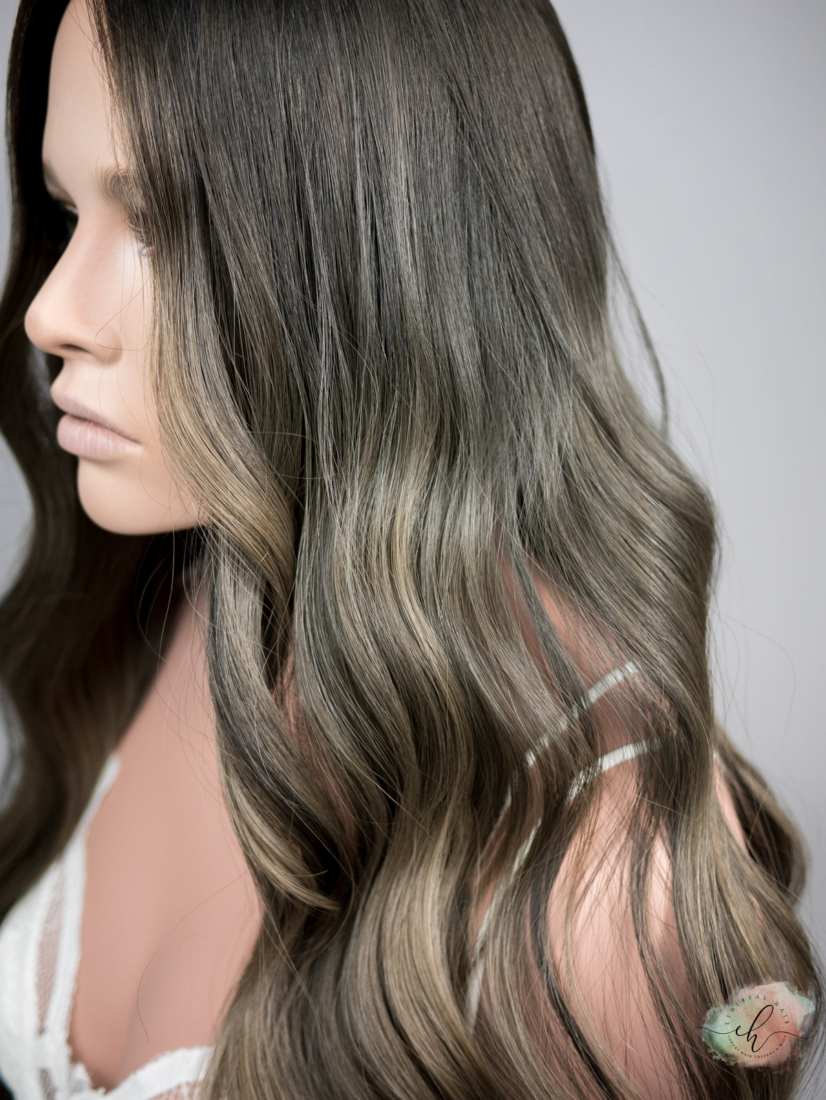 “SMOKED PEARL&quot; Exquisite Topper: Silk Top, 8x8, 27&quot;