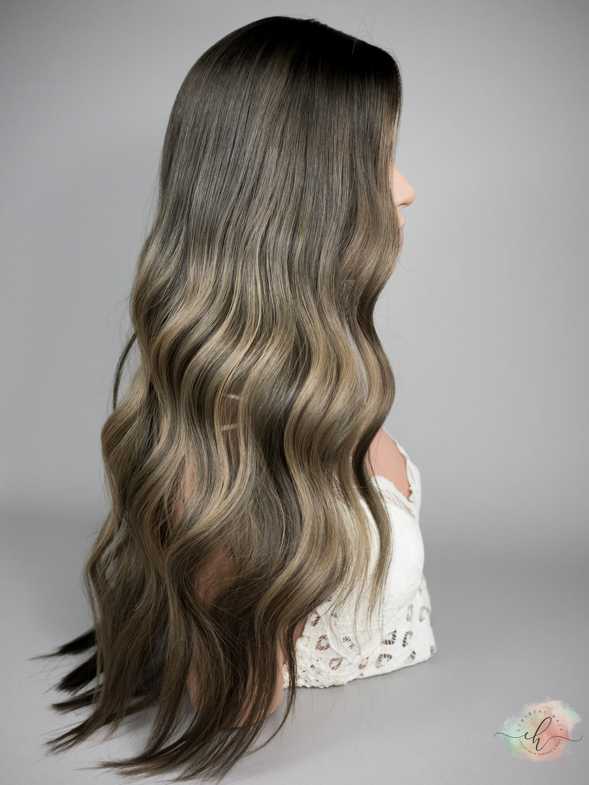 “SMOKED PEARL&quot; Exquisite Topper: Silk Top, 8x8, 27&quot;