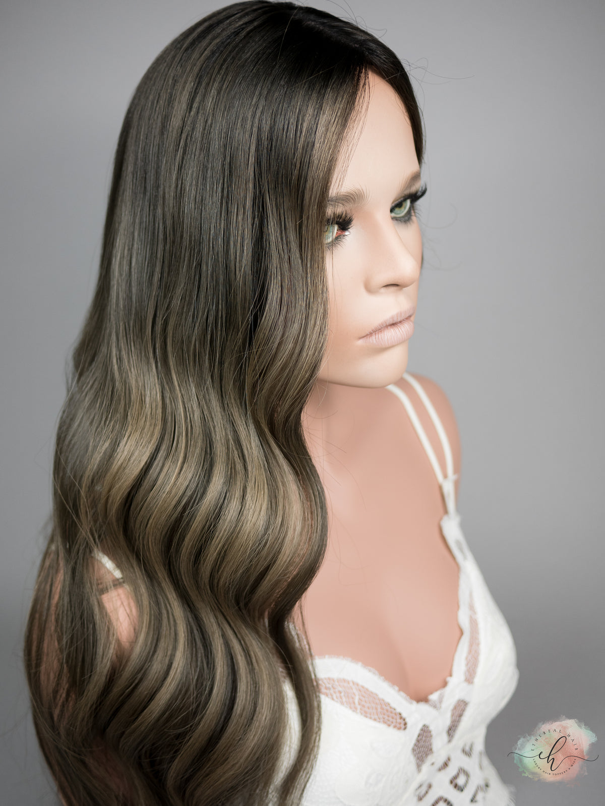 “SMOKED PEARL&quot; Exquisite Topper: Silk Top, 8x8, 27&quot;