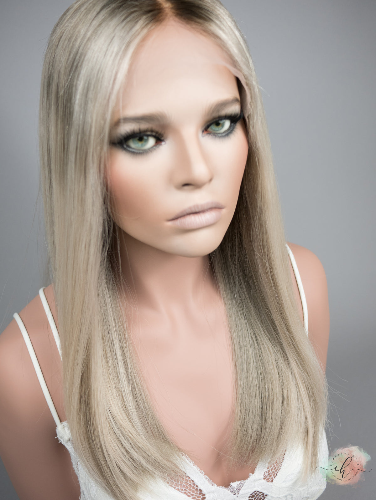 “ICE PRINCESS" Exquisite Wig: Lace Top, Sz. S/M, 19-20"