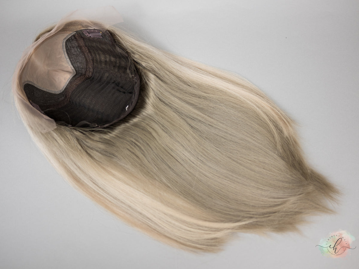 “ICE PRINCESS" Exquisite Wig: Lace Top, Sz. S/M, 19-20"