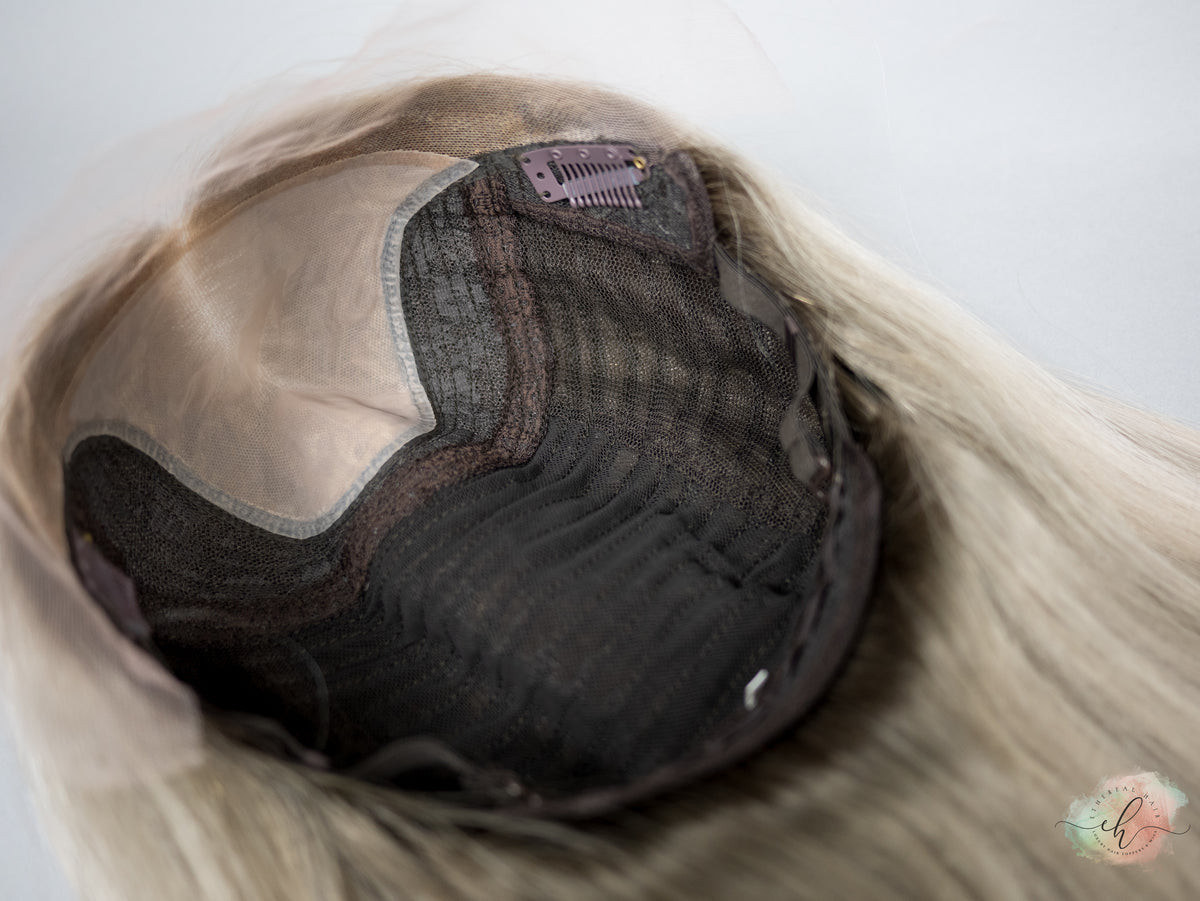 “ICE PRINCESS" Exquisite Wig: Lace Top, Sz. S/M, 19-20"