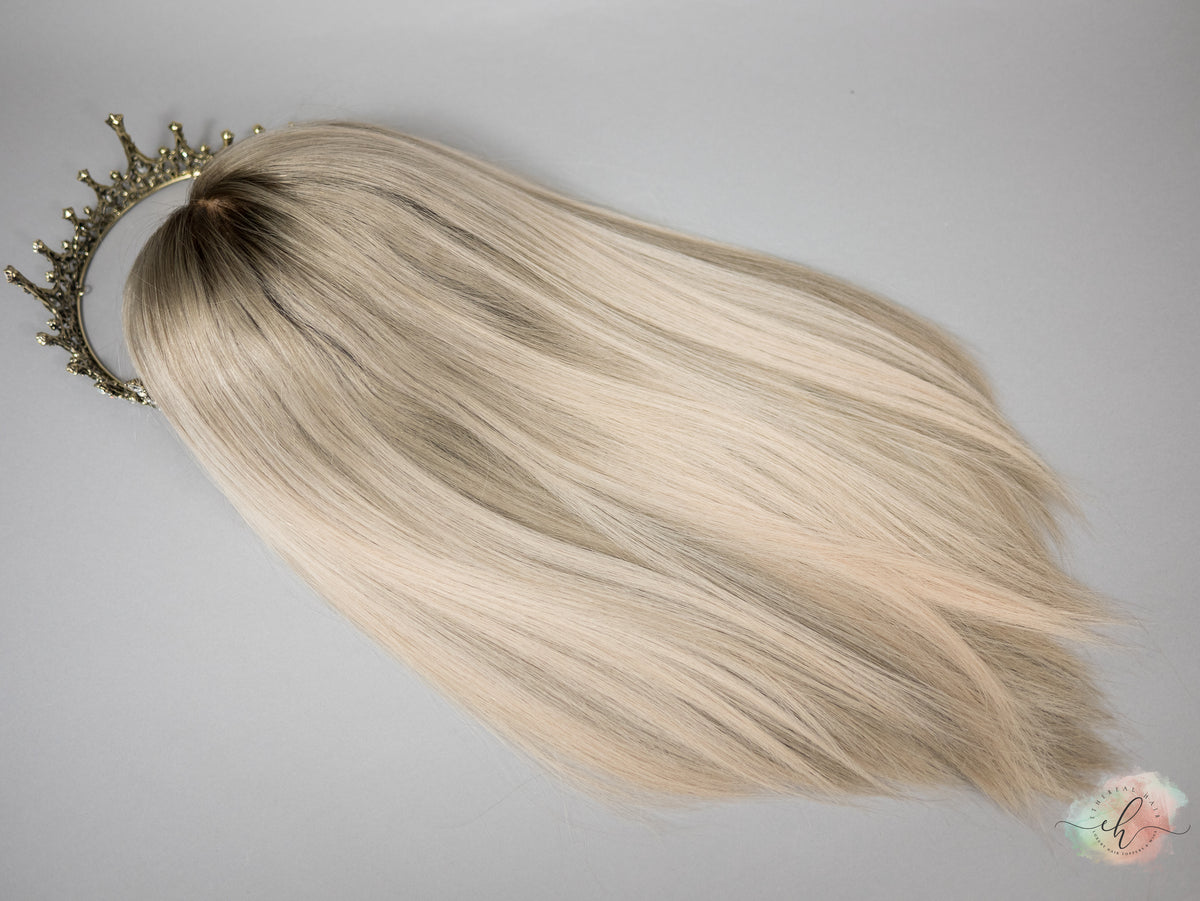 “ICE PRINCESS" Exquisite Wig: Lace Top, Sz. S/M, 19-20"