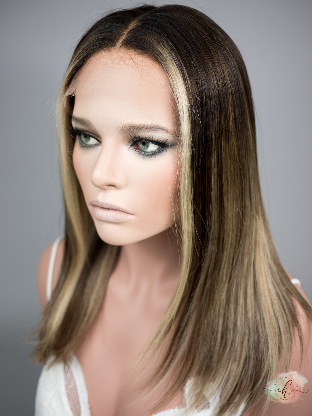 “WORTH IT&quot; Exquisite Wig: Lace Top, Sz. S/M, 18&quot; LOB