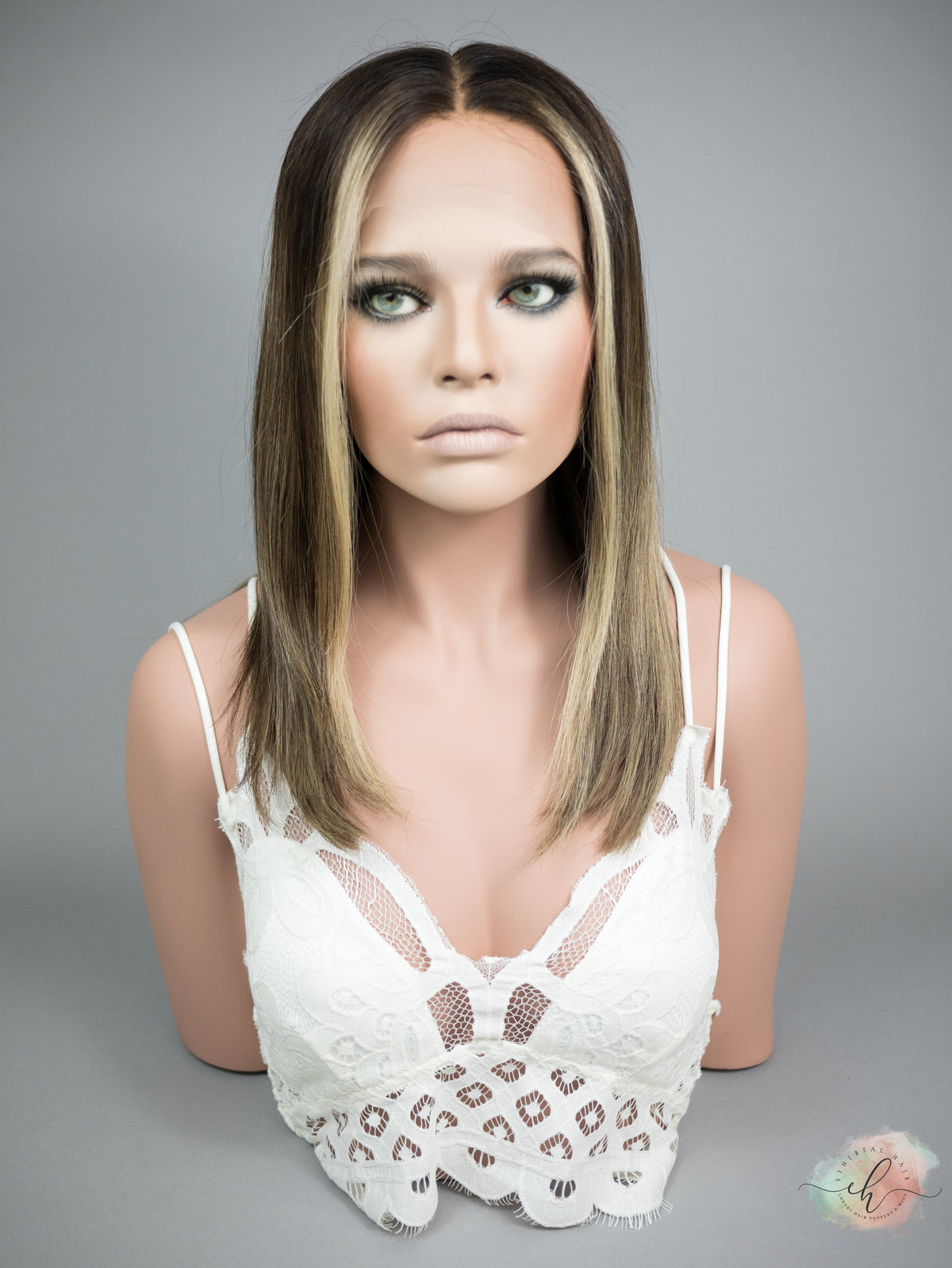 “WORTH IT&quot; Exquisite Wig: Lace Top, Sz. S/M, 18&quot; LOB