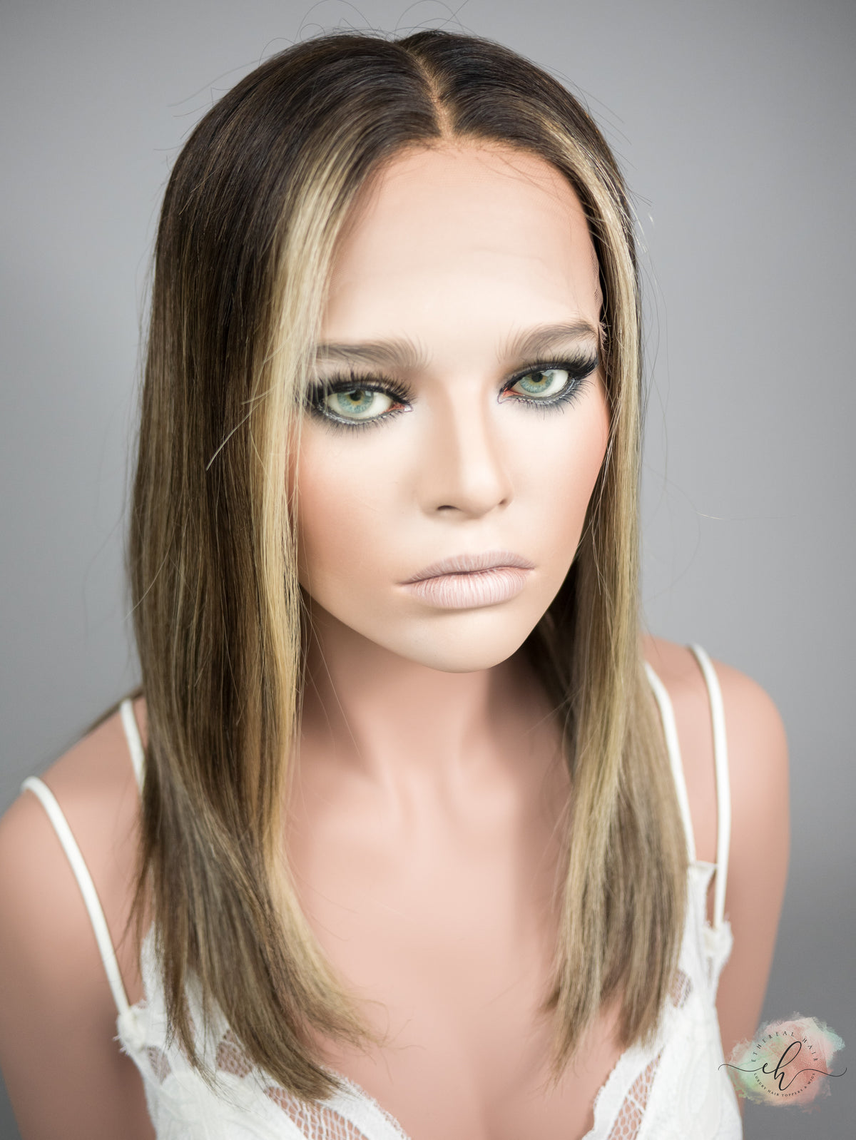 “WORTH IT&quot; Exquisite Wig: Lace Top, Sz. S/M, 18&quot; LOB