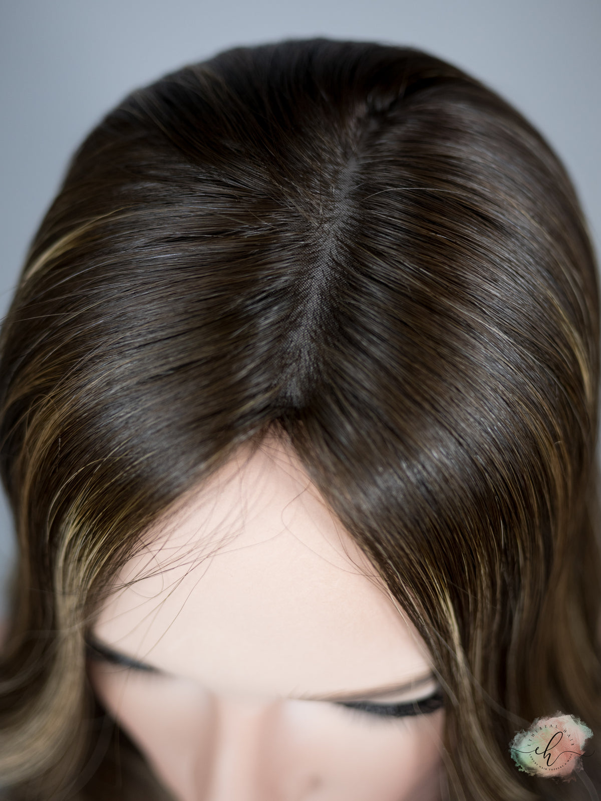 “LUNA BALAYAGE" Premium Topper: Silk Top, 7x7, 18"