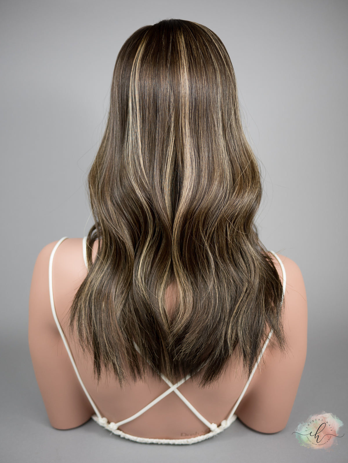 “LUNA BALAYAGE" Premium Topper: Silk Top, 7x7, 18"