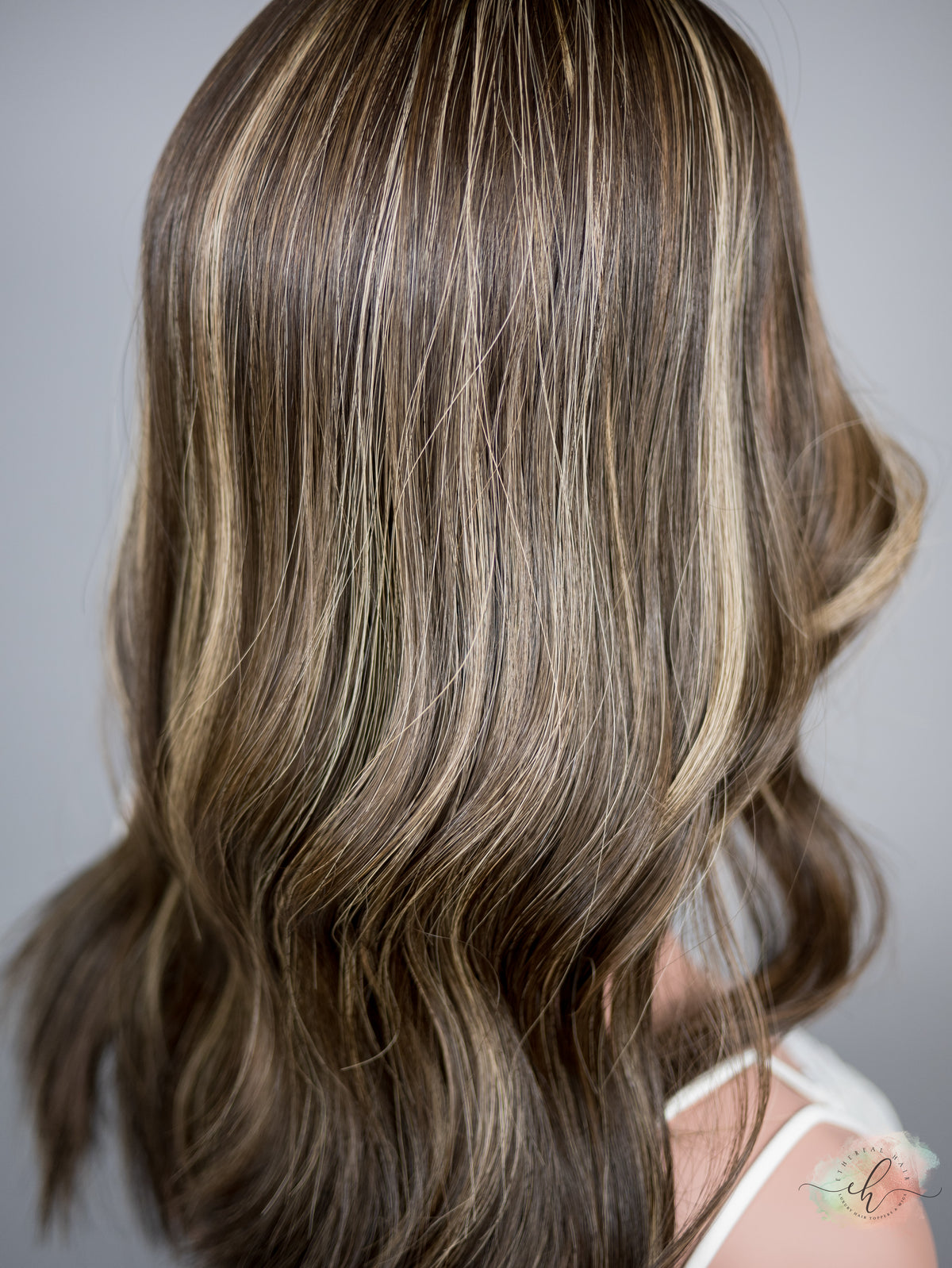 “LUNA BALAYAGE" Premium Topper: Silk Top, 7x7, 18"