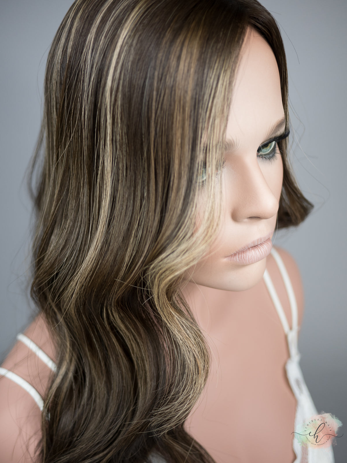 “LUNA BALAYAGE" Premium Topper: Silk Top, 7x7, 18"