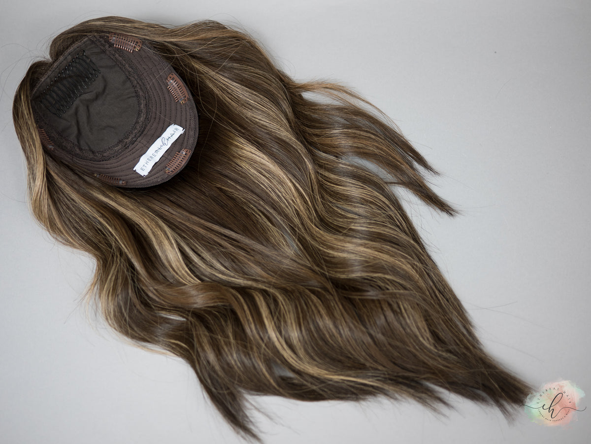 “LUNA BALAYAGE" Premium Topper: Silk Top, 7x7, 18"