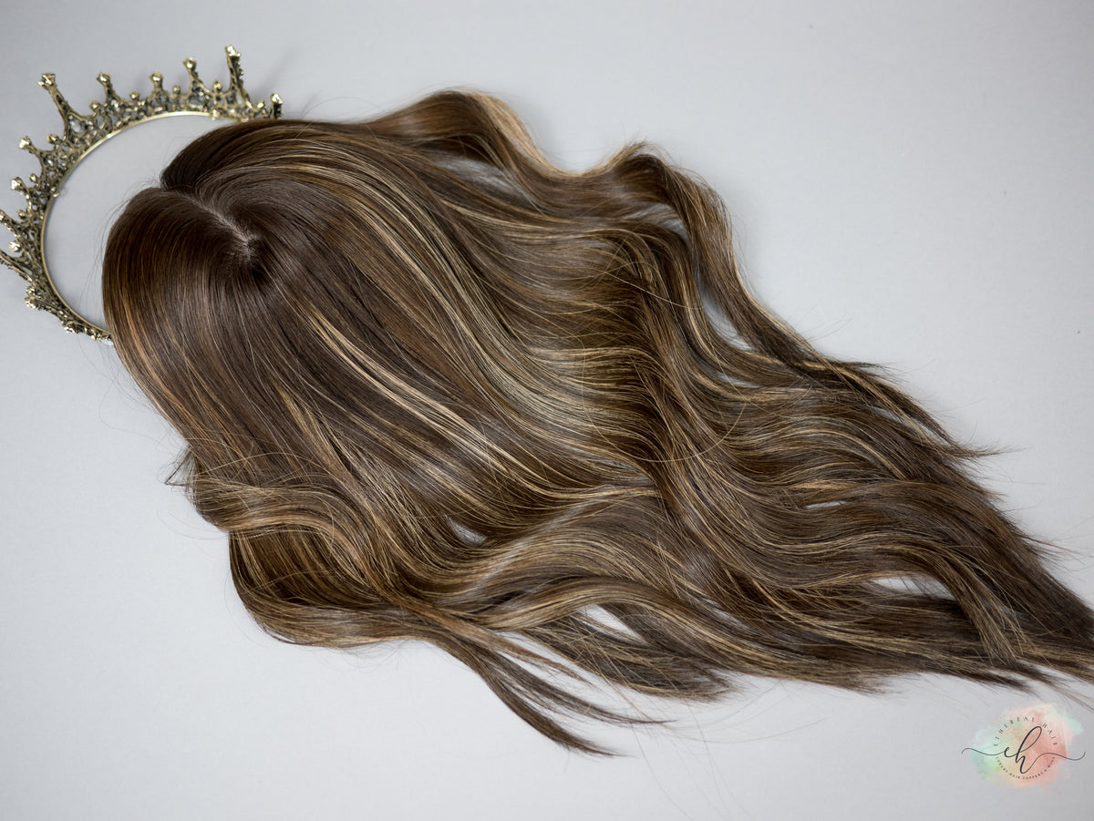 “LUNA BALAYAGE" Premium Topper: Silk Top, 7x7, 18"