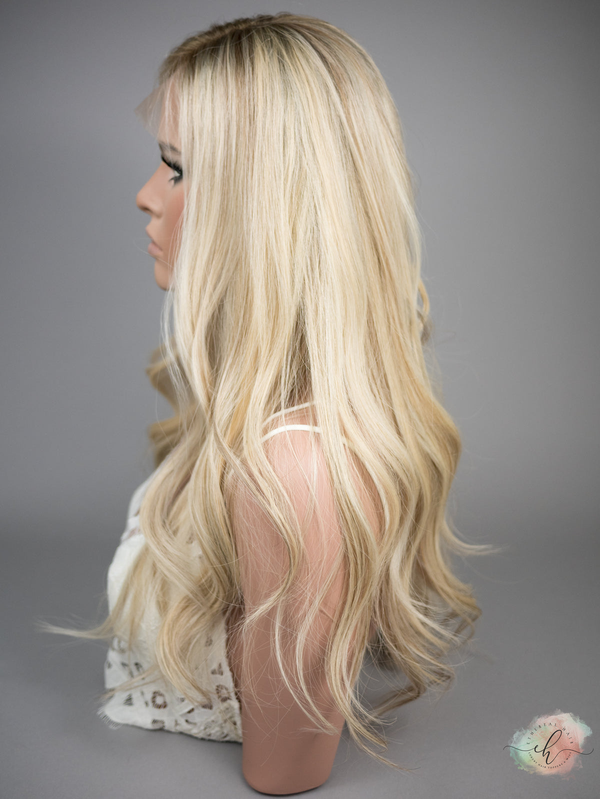 “VICTORIA&quot; Premium Wig: Lace Top, Sz. M, 26&quot;