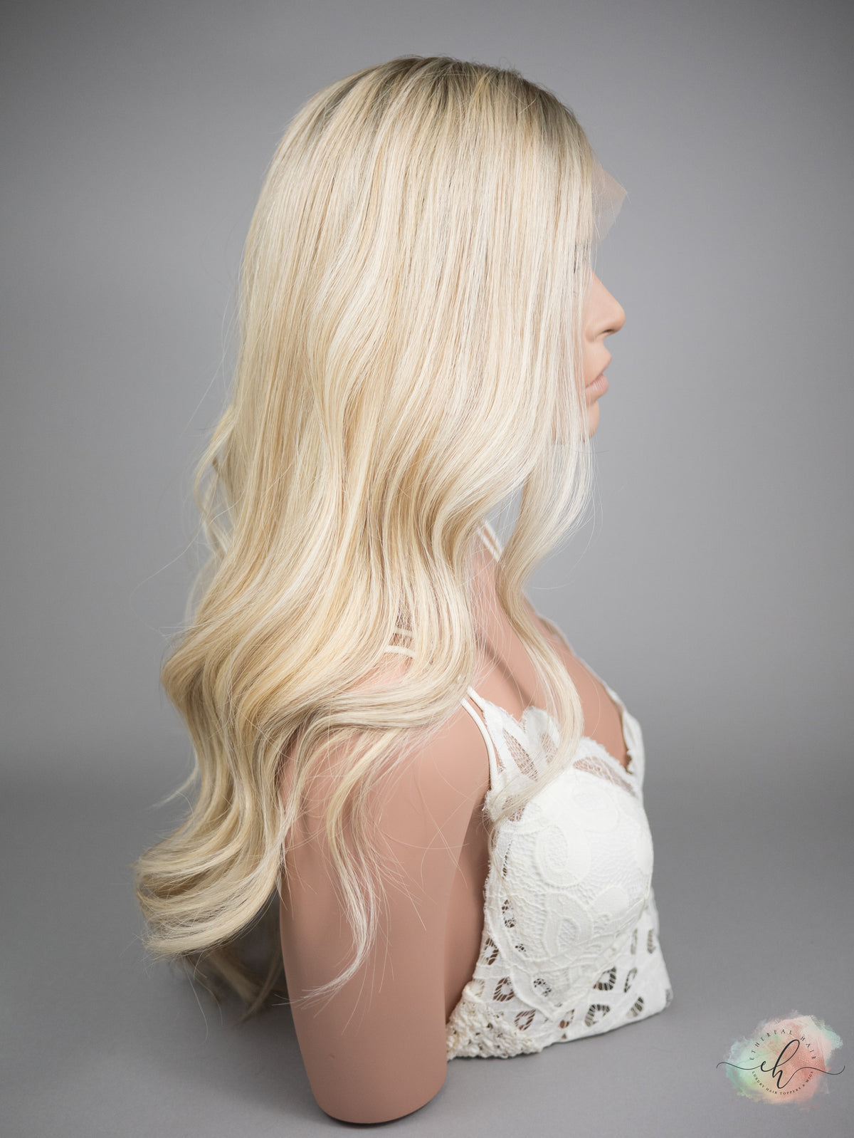“VICTORIA&quot; Premium Wig: Lace Top, Sz. M, 26&quot;