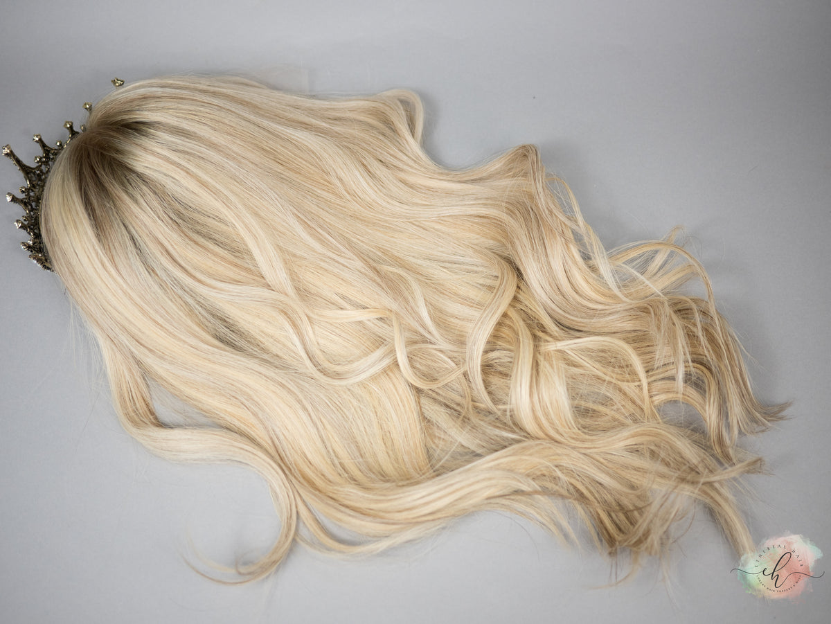 “VICTORIA&quot; Premium Wig: Lace Top, Sz. M, 26&quot;